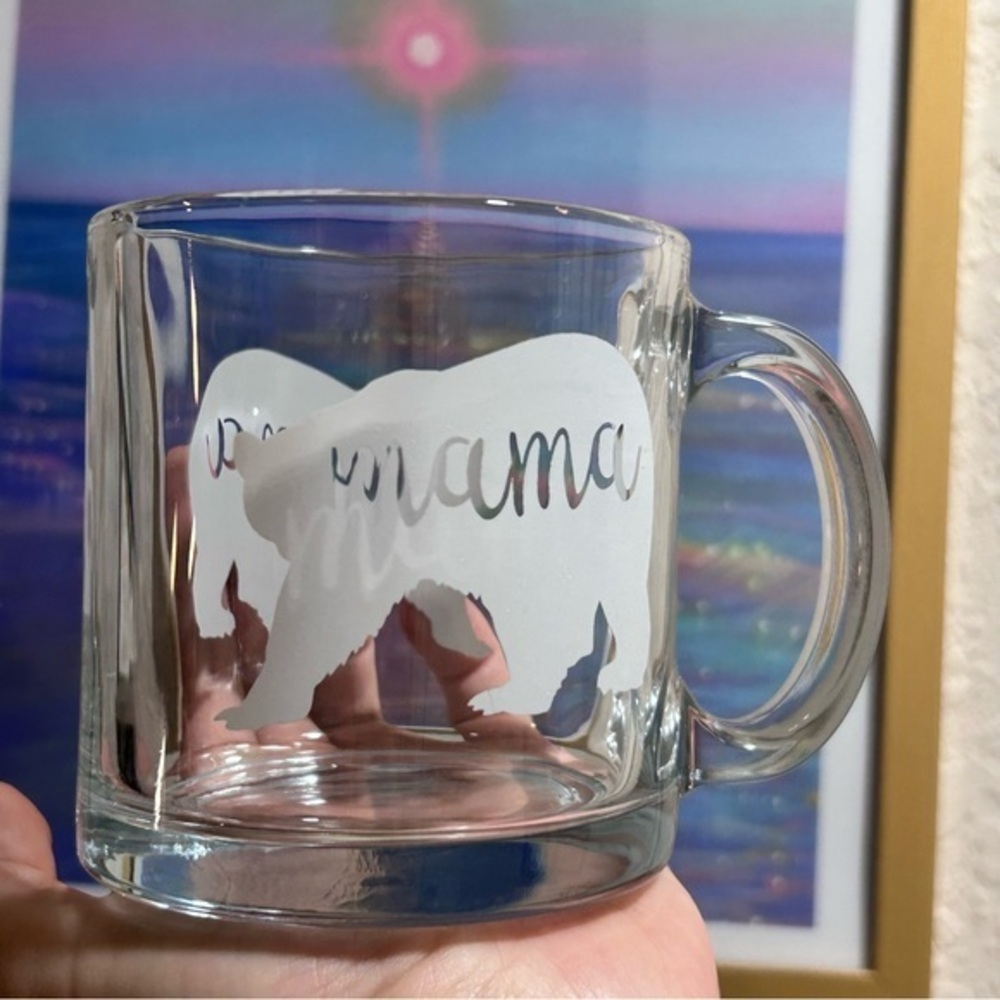 Mama Bear Glass Mug